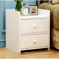 Practical bedside table with two drawers